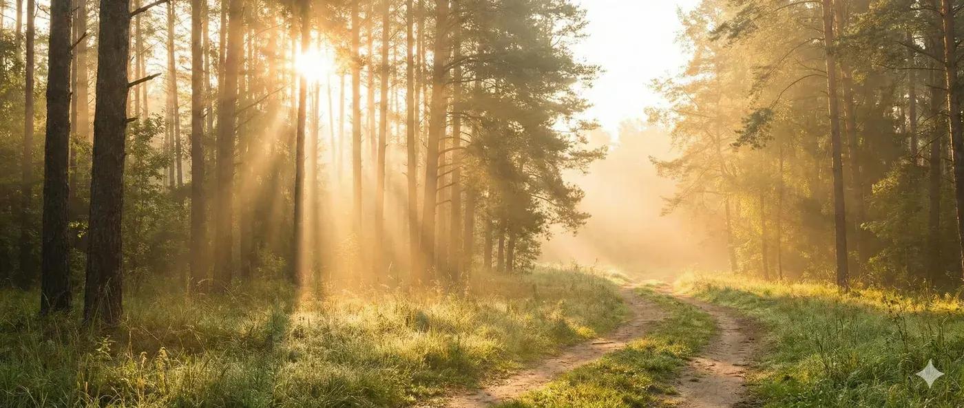 Chemin en forêt menant au cabinet de Daphnée Lecoq à Ginestas